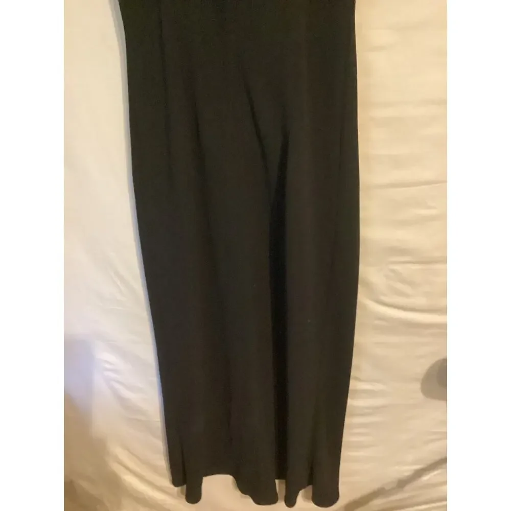 1153 EVAN-PICONE Spaghetti Strap Sheath Party Midi Dress Black Size 4